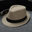 Unisex Straw Fedora Sun Hat Panama Trilby Crushable Mens Lady Foldable Travel