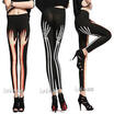 Women Ladies High Waist Wet Look Faux Imitation Leather Leggings Pants