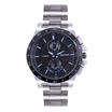 New Black Analog Quartz Mens Stainless Steel Wrist Steel Band Watch Sport Watch