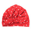 Dot Baby Girl Hat with Bow Candy Color Baby Turban Cap for Girls Elastic Infant Accessories 1 PC
