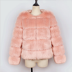 Knitted furry faux fur ladies sweater soft horizontal ditch coat autumn&winter furry faux fur coat jacket