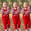 USA Baby Girl Boy Christmas Long Sleeve Romper Bodysuit Jumpsuit Clothes Outfits