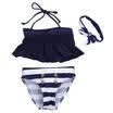 Kids Baby Girls Bikini Suit Navy Swimsuit Swimwear Bathing Swimming Clothes
