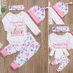 Newborn Kids Infant Baby Girls Clothes Romper Jumpsuit BodysuitPants Outfit Set