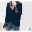 NEW Women Long Sleeve Sexy Lace Oversize Casual Ladies Sweater Jumper Top Blouse
