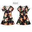 Christmas Family Dress Mother&Daughter Matching Floral Women Girl Dresses