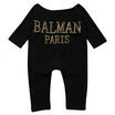 UK Baby Kids Boys Girl Letter Romper Jumpsuit Bodysuit Clothes Outfits 0-5Y