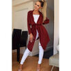 Womens Long Sleeve Lace Up Sweater Cardigan Jumper Jacket Loose Coat Outwear