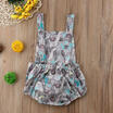 Newborn Baby Girls Dinosaur Cactus Romper Bodysuit Jumpsuit Clothes Outfits
