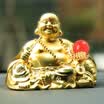 Green Source Car Decoration Car Interior Jewelry Car Decoration Maitreya Buddha Decoration Car Perfume Lucky Fortune Baoan Safe Zinc Alloy Red Pearl