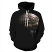 QYDM0224Mens Hoodie 3D Printed Women Pullover Sweater