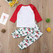 Christmas Newborn Baby Boys Girls Infant Outfits Clothes Tops Pants Leggings Set