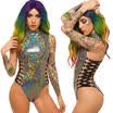 Women Sleeveless Leotard Bandage Bodycon Bodysuit Jumpsuit Romper Cocktail Top