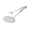 2-in-1 Kitchen Stainless Steel Colander Spoon with Clip Oil Filter Grid Scoop Fryer Tongs Frying Mesh Colander Kitchen Tools Acces