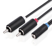 Prolink PB153-0030 35mm Audio Line One Two Stereo 35 Audio Motherboard 2RCA Revolution Cable 35mm Female Double Lotus Public