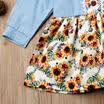 Infant Kid Baby Girls Long Sleeve Sunflower Autumn Casual Dress Sundress Clothes