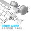BUBM data cable storage line Velcro computer finishing ligature buckle bundle wire harness set winding wire cable with cable manager gray 3 meters