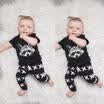 AU 2pcs Kids Baby Girls Boys Fox Short Sleeve T-shirtPants Outfits Set Clothing