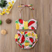 Infant Baby Girls Floral Bikini Suit Sets Swimmable Swimwear Swimsuit Beachwear