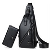 Chest bag mens single shoulder slant sports satchel youth leather bag mens bag