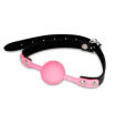 PU Leather Erotic Toy Silicone Ball Gag Open Mouth Gag Adult Game For Couple BS