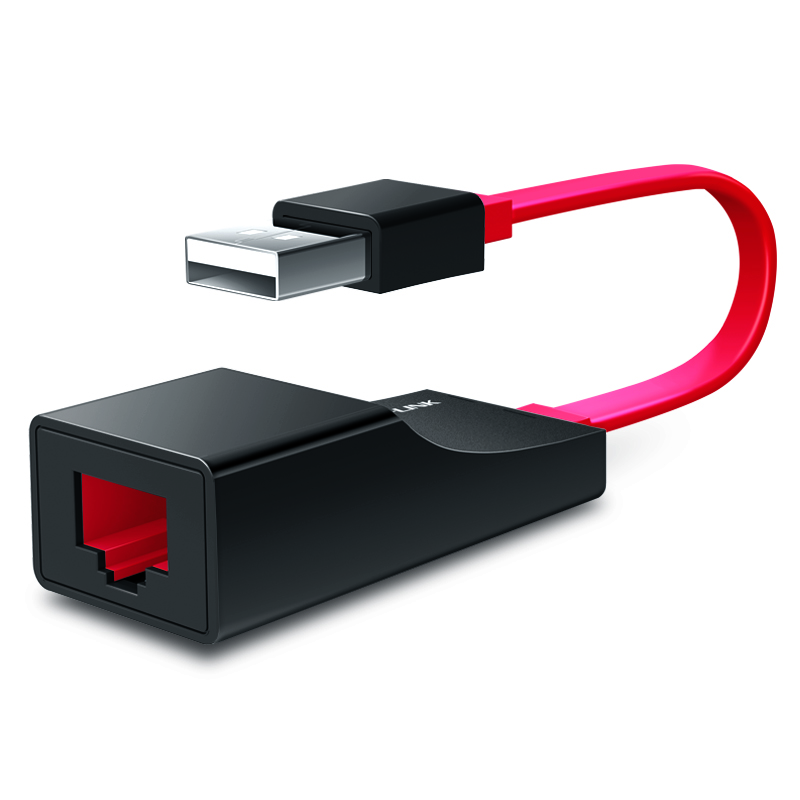 TP-LINK TL-UF210 red USB20 cable 100M network card Ethernet cable converter USB to RJ45 cable interface support Apple notebook
