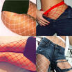 UK Stock Lady Large Fishnet Breathable Elastic High Stockings Tights Pantyhose