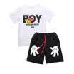 Mickey Mouse Kids Toddler Boy Costume Outfits T-shirt TopsShorts 2pcs Set 2-7Y