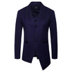 AOWOFS spring&autumn new mens coat irregular hem Ouma woolen coat windbreaker B039