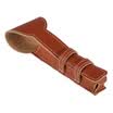 Estuche de cuero de piel de vaca marrón Razor Funda de piel de afeitar de doble filo clásica Bolso de la maquinilla de afeitar