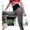 US Women Leopard Print Yoga Fitness Leggings Push Up Hip Stretch Sports Trousers