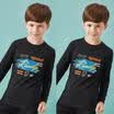 Cool Toddler Kids Baby Boys Tops T-shirt Blouse Black Clothes Age 0 1 2 3 4 5T