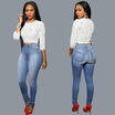 Women Denim Skinny Pants High Waist Stretch Jeans Slim Pencil Trousers US STOCK