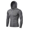 Mens Tracksuit Top Quick Dry Zipper Slim Fit Hooded Fitness Gym Hoodies Coat AU