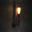 Baycheer HL371103 Torch Single Lighted Warehouse Pipe LED Wall Sconce rust