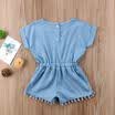 Casual Toddler Baby Girl Tassel Romper Bodysuit Jumpsuit Playsuit Summer Clothes