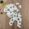 Newborn Infant kids Baby Girl Boy RomperLong Pants Bodysuit Jumpsuit Outfits