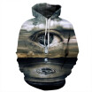 QYDM0133Mens Hoodie 3D Printed Women Pullover Sweater