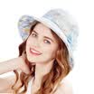Carmon KENMONT km-3302 female summer sunscreen outdoor travel big hat cap sun hat blue