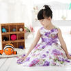 Girls Bridesmaid Dress Baby Flower Kids Party Rose Bow Wedding Dresses Princess