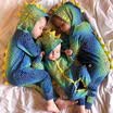 Newborn Baby Girl Boy Striped Pumpkin Jumpsuit Bodysuit Halloween Clothes Outfit
