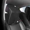 Gigi GiGi car headrest G-1603 space memory cotton neck pillow car with neck pillow pillow all-weather guard black