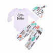 3pcs Newborn Kids Baby Boys Girls Romper Jumpsuit Bodysuit Clothes Outfits Set