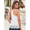 Women Sexy Loose Casual Sleeveless Lace Shirt Tops Blouse Ladies Summer Top Tee