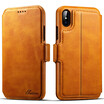 New iPhoneX Mobile Phone Case Apple Flip Shell 2in1 Wallet Multi-function Card Holster