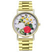 Elegant Women Ladies Casual Quartz Analog Steel Strap Watch Luxury Multi-Pattern