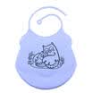 Waterproof Silicone Roll Up Washable Feeding Baby Bib Crumb Food Catcher
