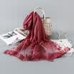 Womens Long Soft Embroidery Scarf Wrap Large Winter Shawl Stole Scarves