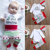 AU Stock Newborn Baby Boy Girls Christmas Clothes Tops Rompers Pants Hat Outfits