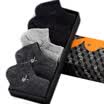 Jingdong Supermarket Playboy PLAYBOY 2411 gift box 5 pairs of men&socks socks sports mesh breathable male socks men&39s cotton socks male black 2 dark gray 2 light gray 1